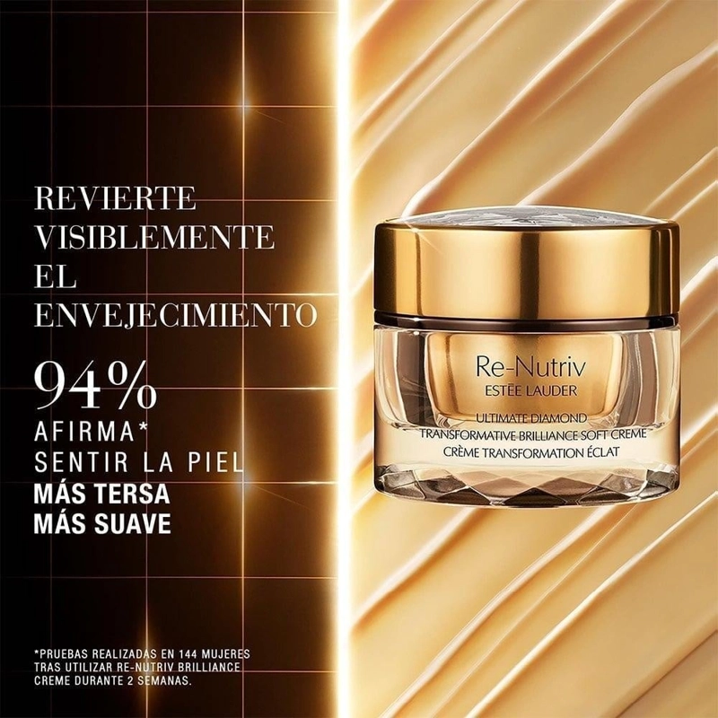 CREMA FACIAL ESTEE LAUDER HIDRATANTE RE-NUTRIV ULTIMATE DIAMOND BRILLANCE CREME 30 ML - 6
