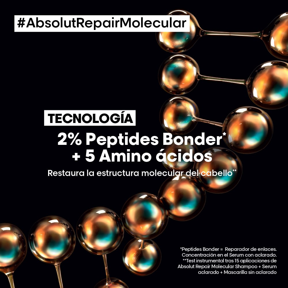 TERMOPROTECTOR LOREAL PROFESSIONNEL ABSOLUT REPAIR MOLECULAR REPARACIÓN MOLECULAR 100 ML - 4