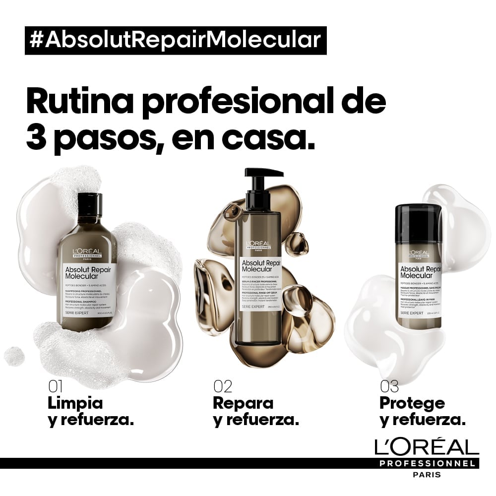 TERMOPROTECTOR LOREAL PROFESSIONNEL ABSOLUT REPAIR MOLECULAR REPARACIÓN MOLECULAR 100 ML - 8