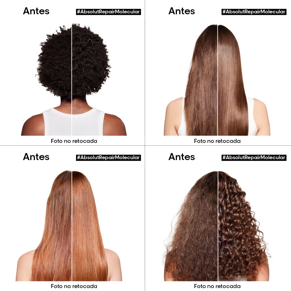 SHAMPOO REPARADOR SIN SULFATO ABSOLUT REPAIR MOLECULAR PARA CABELLO MUY DAÑADO LOREAL PROFESSIONNEL 300 ML - 7