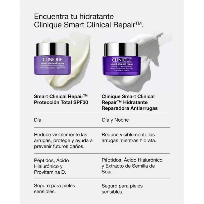 HIDRATANTE FACIAL CLINIQUE REPARADORA ANTIARRUGAS SMART CLINICAL REPAIR SPF30 50ML - 7