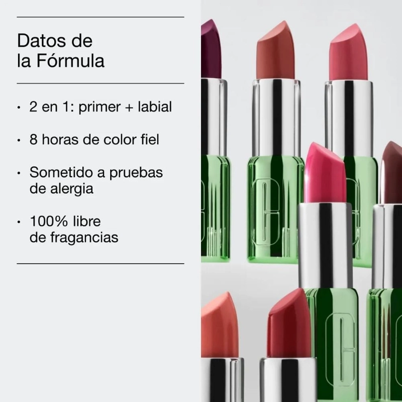 LABIAL CLINIQUE POP LONGWEAR LIPSTICK TONO BOLD POP - 3