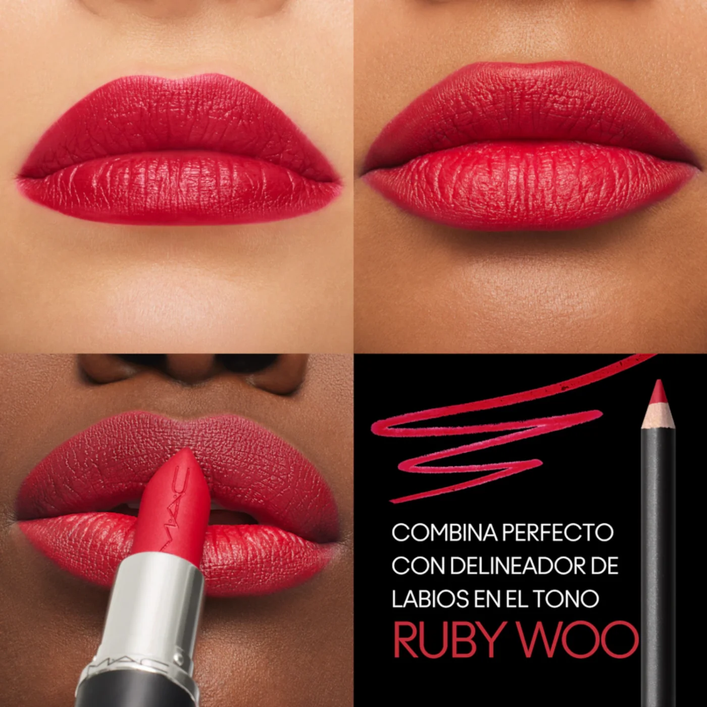 LABIAL MACXIMAL SILKY MATTE TONO RUBY WOO - 3