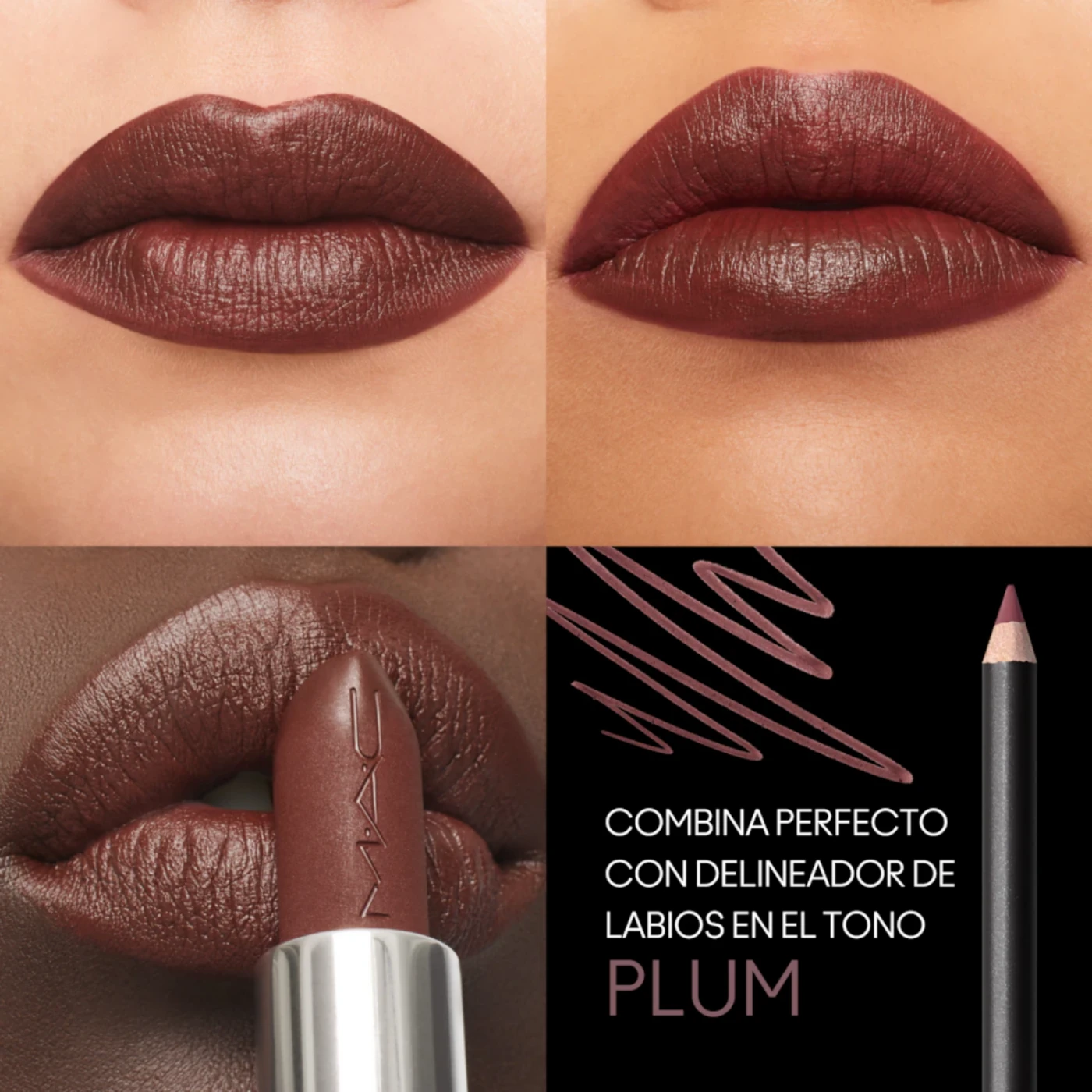 LABIAL MACXIMAL SILKY MATTE TONO SMOKED PURPLE - 3