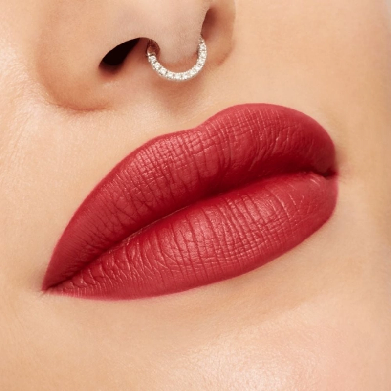 LABIAL MAC XIMAL SILKY MATTE VIVA GLAM LIPSTICK EN TONO VIVA HEART - 3
