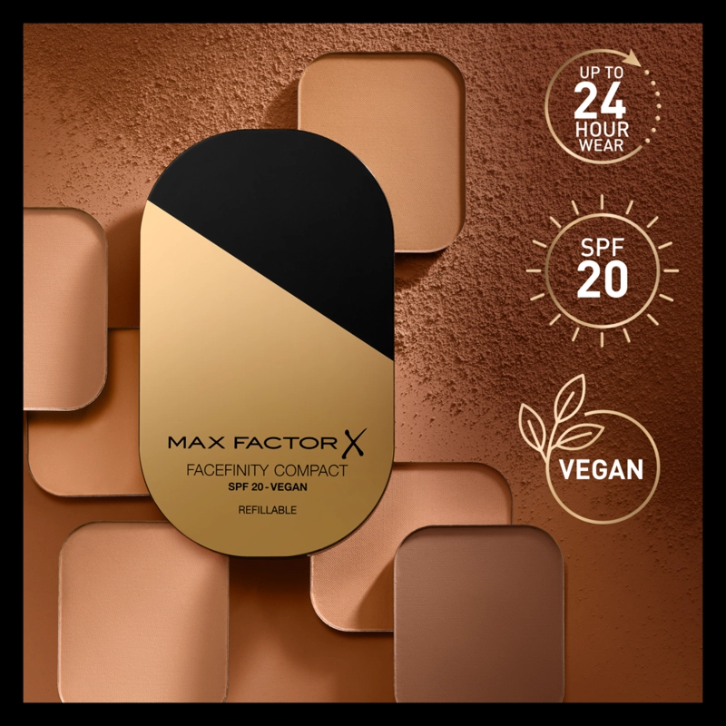 POLVOS COMPACTOS MAX FACTOR FACEFINITY VEGANO BRONZE - 4
