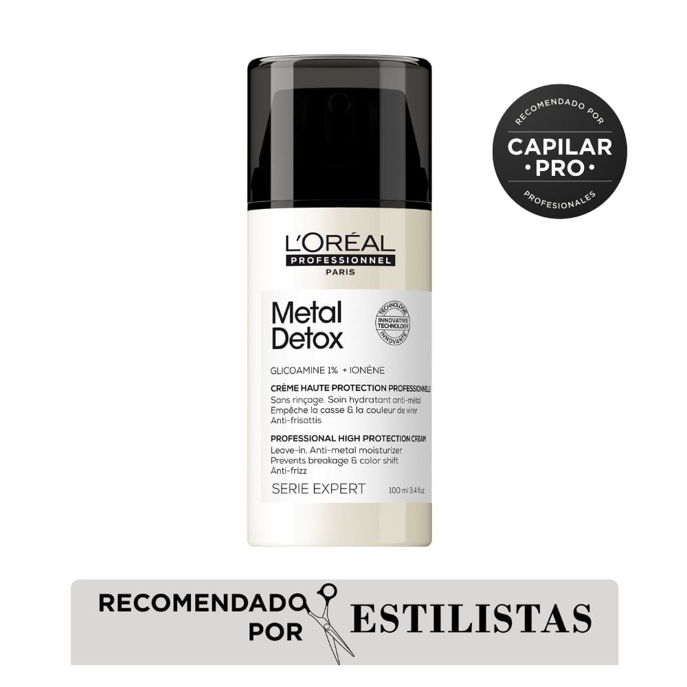 TERMOPROTECTOR EN CREMA PARA PEINAR METAL DETOX PARA TODO TIPO DE CABELLO LOREAL PROFESSIONNEL  100ML - 1