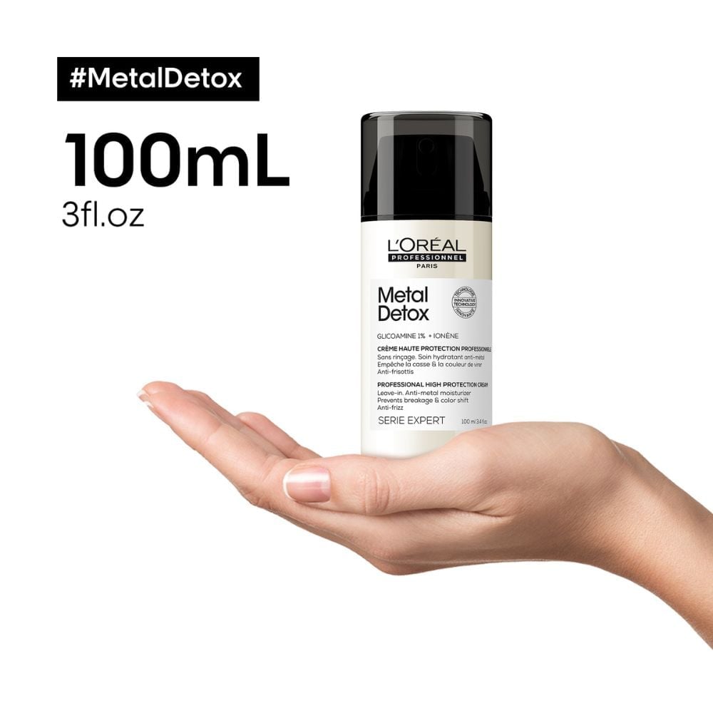 TERMOPROTECTOR EN CREMA PARA PEINAR METAL DETOX PARA TODO TIPO DE CABELLO LOREAL PROFESSIONNEL  100ML - 9