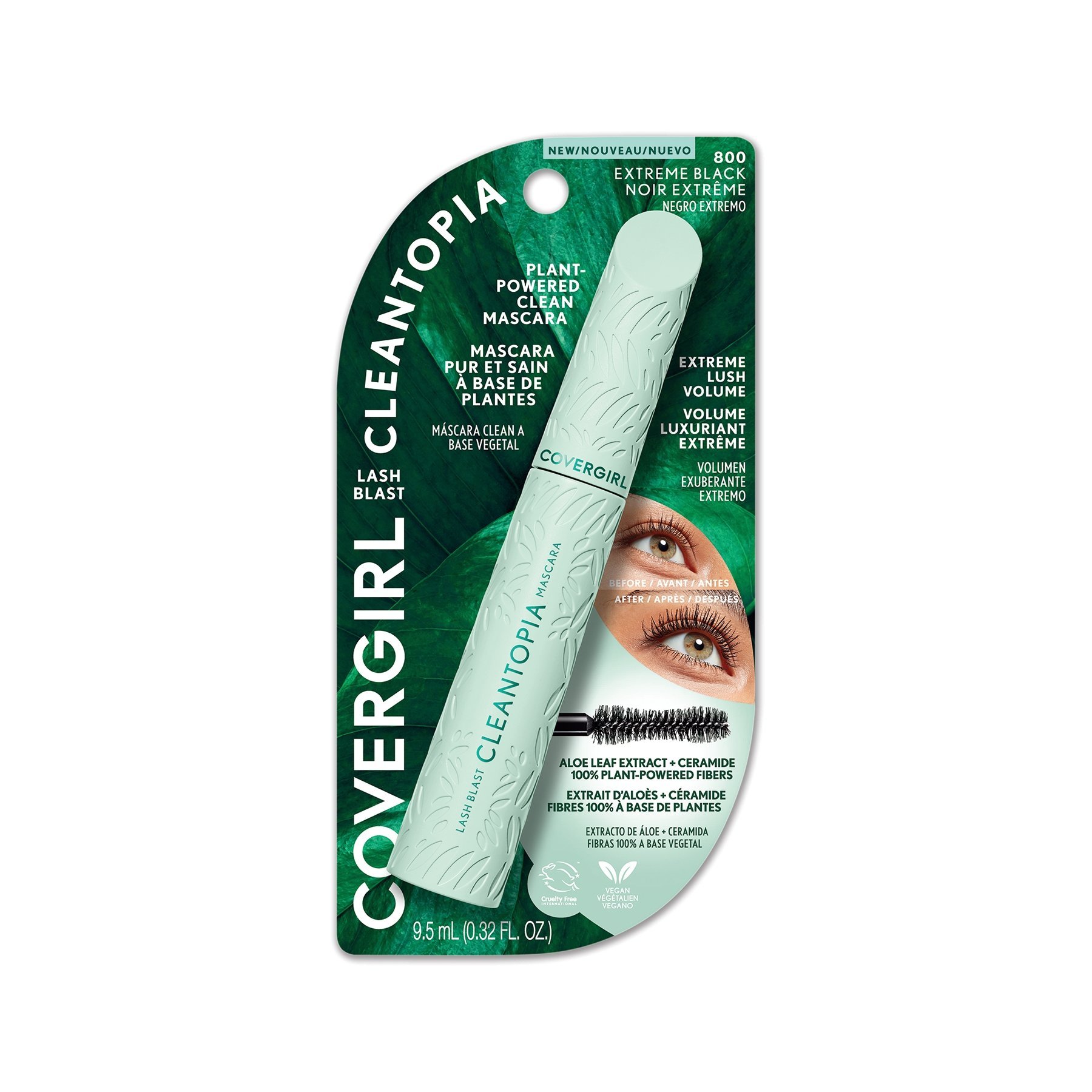 MÁSCARA DE PESTAÑAS COVERGIRL CLEANTOPIA EXTREME BLACK - 4