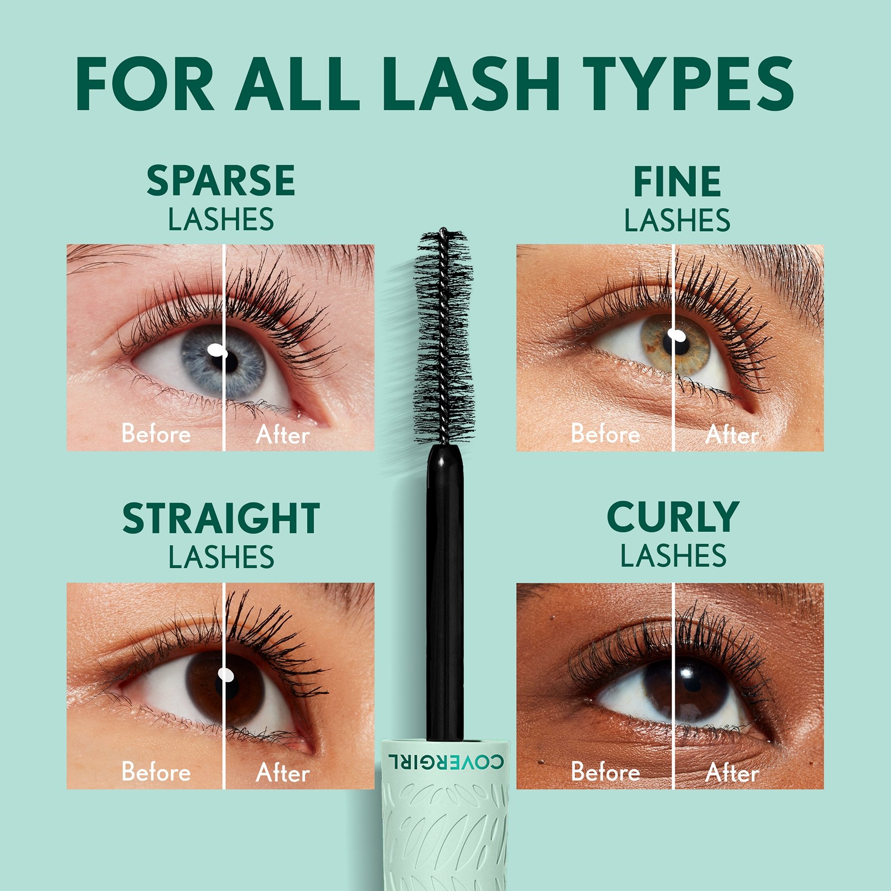MÁSCARA DE PESTAÑAS COVERGIRL CLEANTOPIA EXTREME BLACK - 8