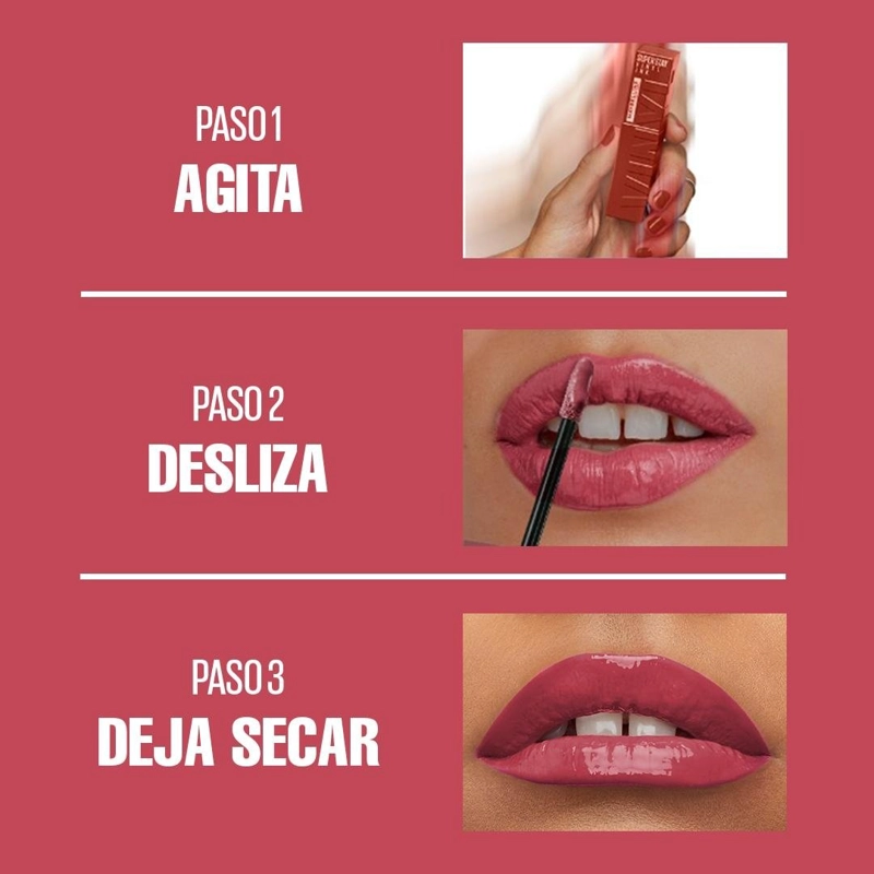 LABIAL MAYBELLINE VINYL INK PINK ROGUE - 4