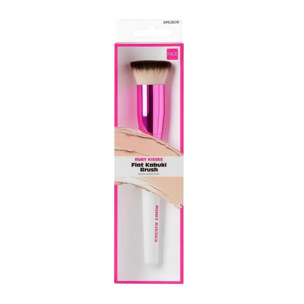BROCHA DE MAQUILLAJE KISS FLAT KABUKI - 1