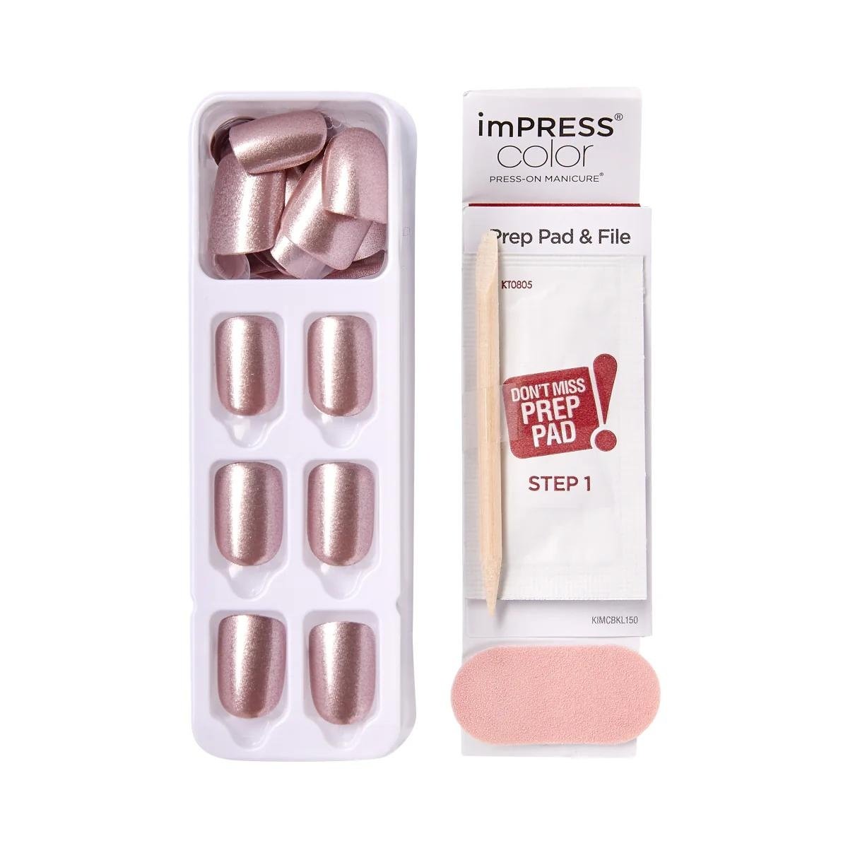 UÑAS POSTIZAS KISS 2013337026108 30 U PRESS-ON IMPRESS CHAMPAGNE PINK - 4
