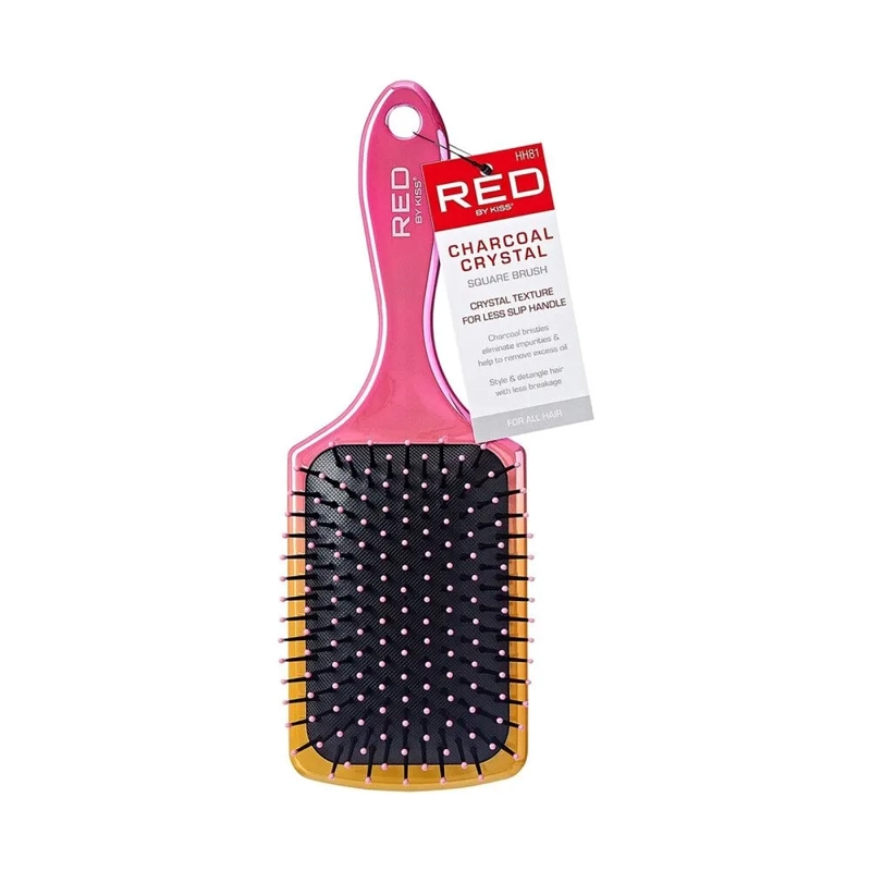 CEPILLO DE PALETA KISS RED CRYSTAL CHARCOAL - 1