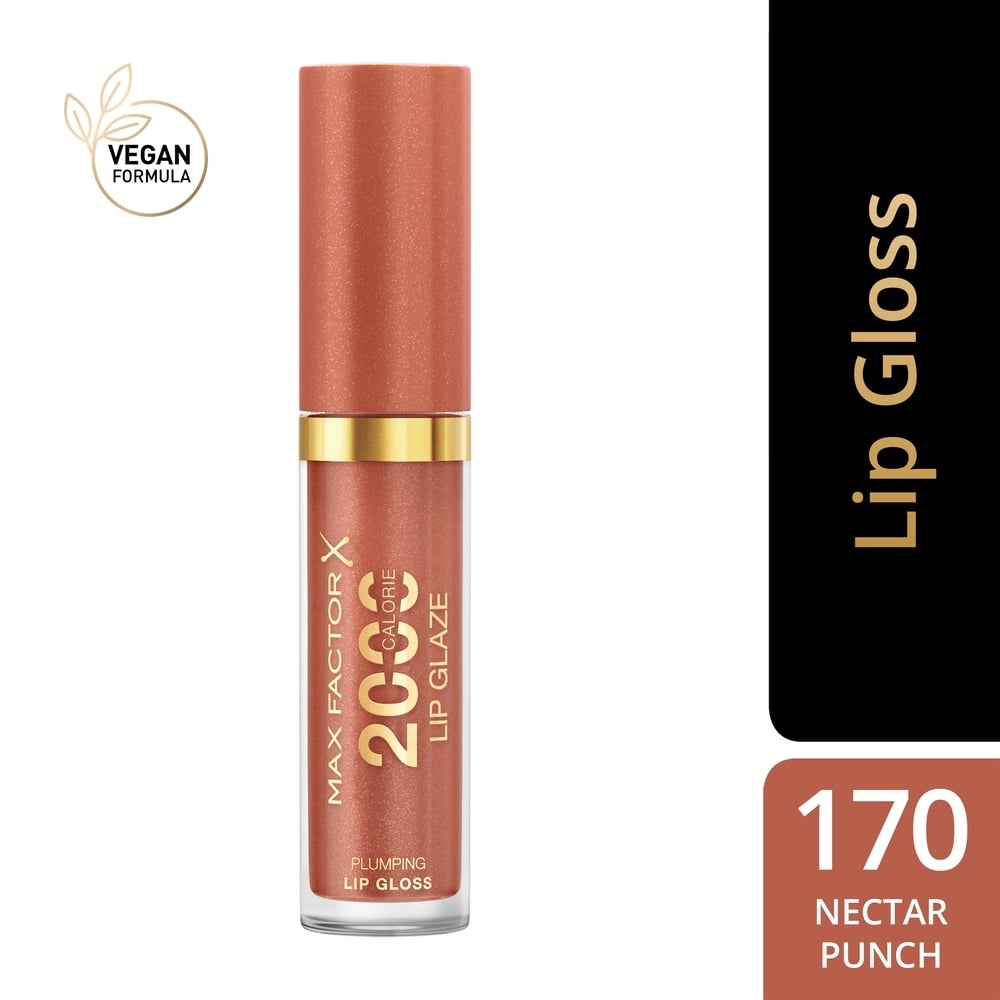 BRILLO LABIAL MAX FACTOR LIPGLOSS 2000 CALORIE LIPGLAZE NECTAR PUNCH - 1