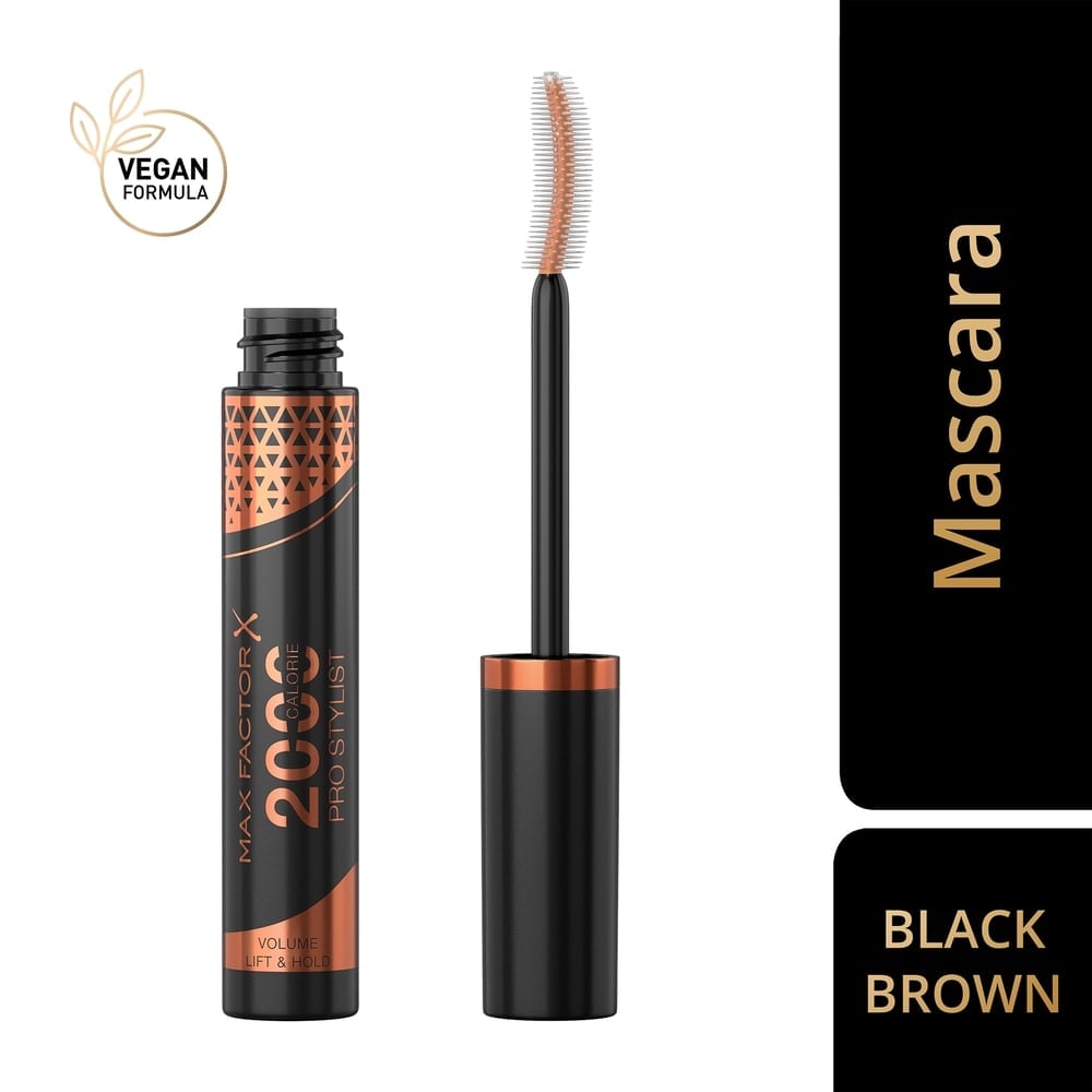 MÁSCARA DE PESTAÑAS MAX FACTOR 2000 CALORIE PRO STYLIST BLACK BROWN - 2