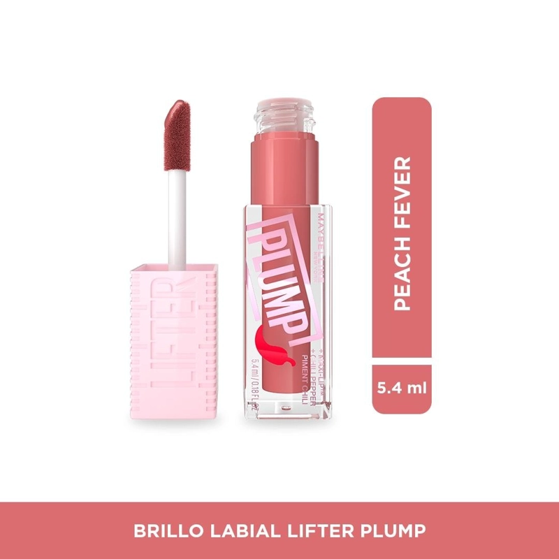 LABIAL MAYBELLINE LIFTER GLOSS PLUMP PEACH FEVER - 1