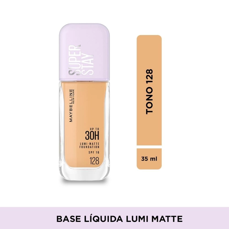 BASE MAYBELLINE SUPERSTAY LUMI MATTE 128 SPF15 35ML - 1