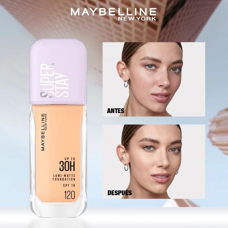 BASE MAYBELLINE SUPERSTAY LUMI MATTE 120 SPF15 35ML - 2