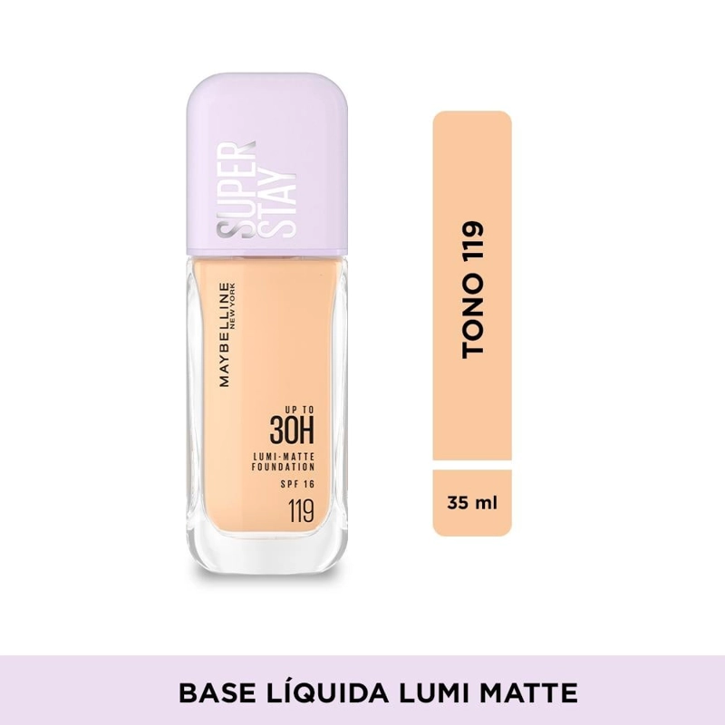 BASE MAYBELLINE SUPERSTAY LUMI MATTE 119 SPF15 35ML - 1