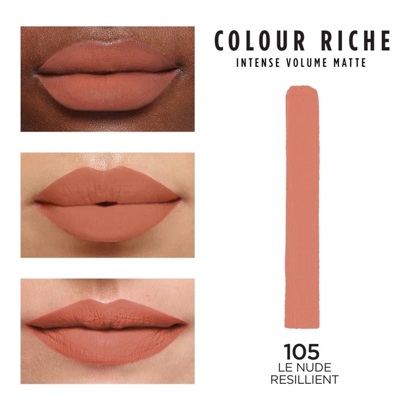 LABIAL LOREAL PARIS COLOUR RICHE NUDES OF WORTH RESILIENT #105 - 2