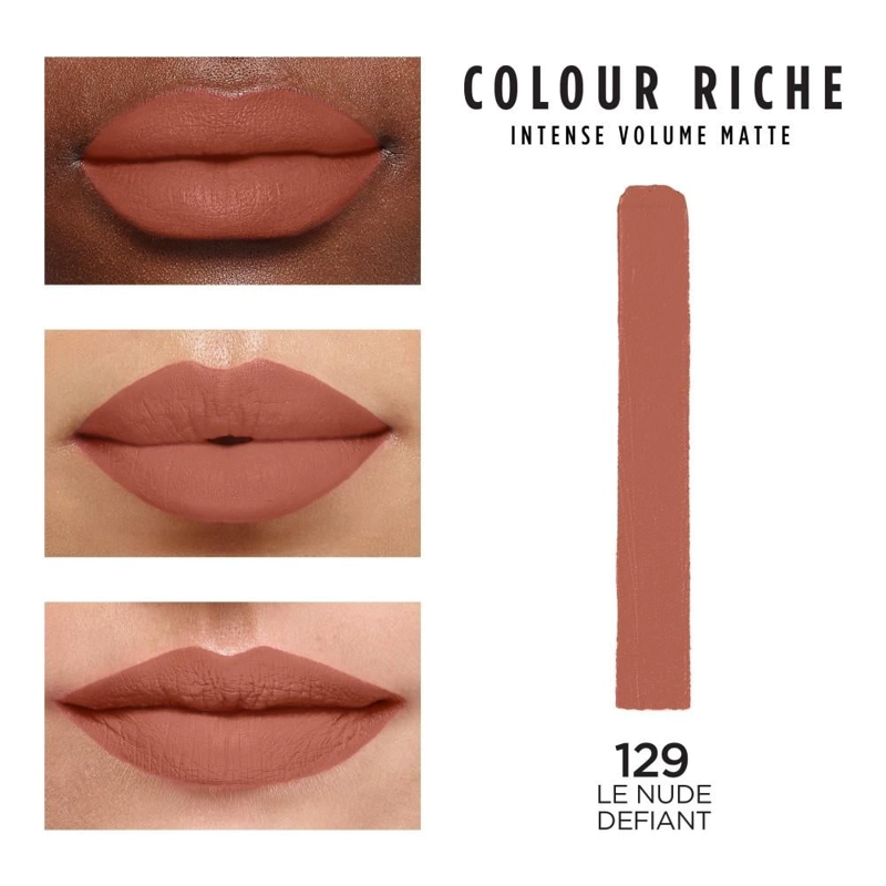 LABIAL LOREAL PARIS COLOUR RICHE NUDES OF WORTH DEFIANT #129 - 2