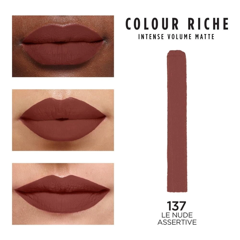 LABIAL LOREAL PARIS COLOUR RICHE NUDES OF WORTH ASSERTIVE #137 - 2