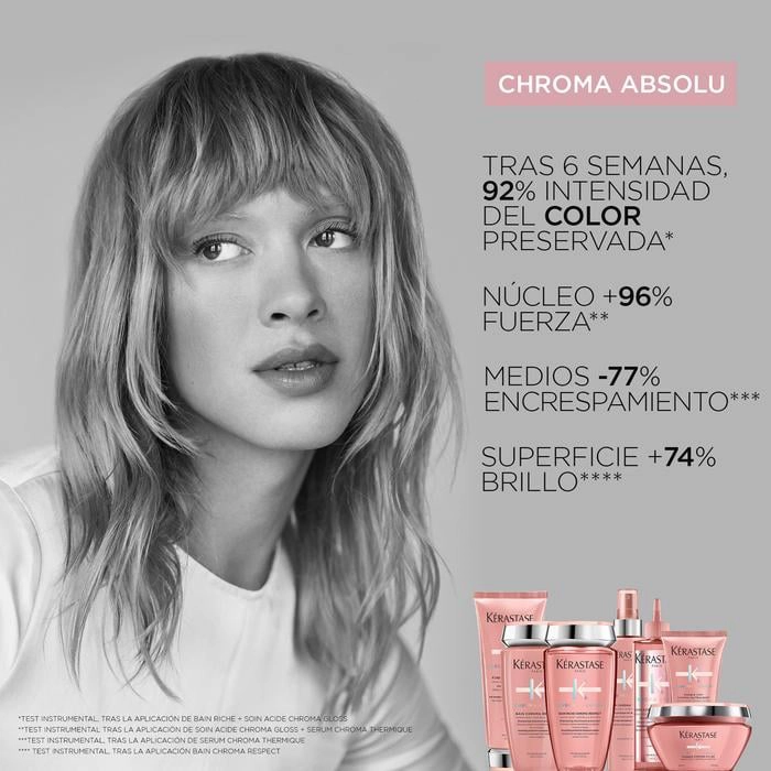 SHAMPOO KÉRASTASE RUTINA CABELLO SECO NUTRITIVE CHROMA RESPECT 500ML - 3