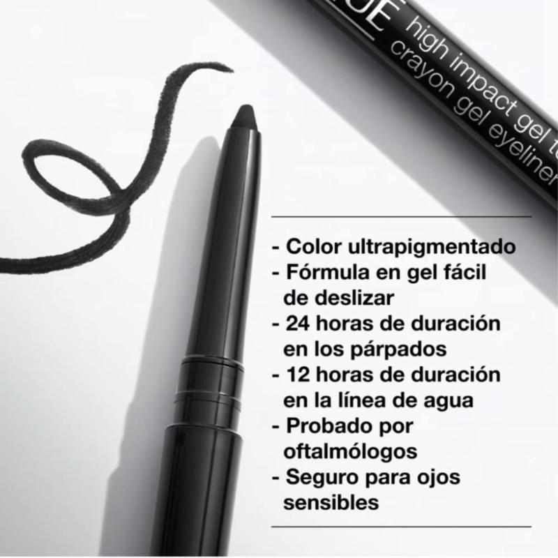 DELINEADOR DE OJOS CLINIQUE HIGH IMPACT GEL TECH EYELINER EN EL TONO BLACK HONEY - 5