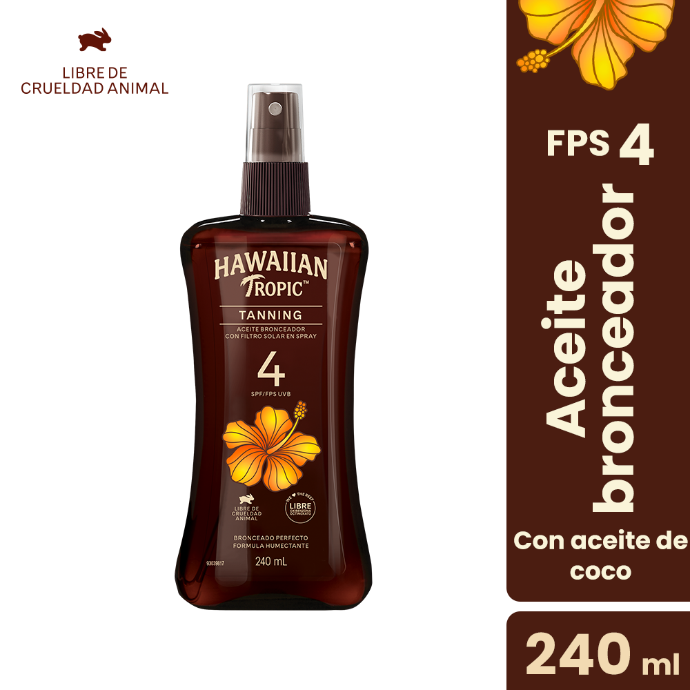 SET CORPORAL HAWAIIAN TROPIC SPF 30 LOCIÓN CARROT 240 ML + ACEITE BRONCEADOR 240 ML - 3