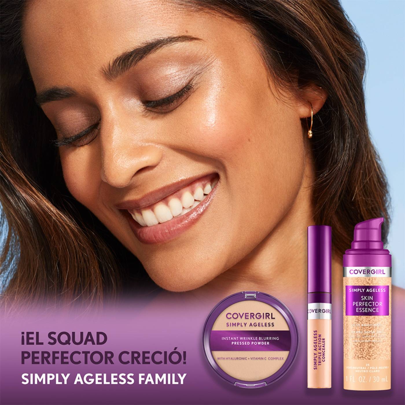 BASE COVERGIRL SIMPLY AGELESS SKIN PERFECTOR ESSENCE MEDIUM TAN 50 - 6