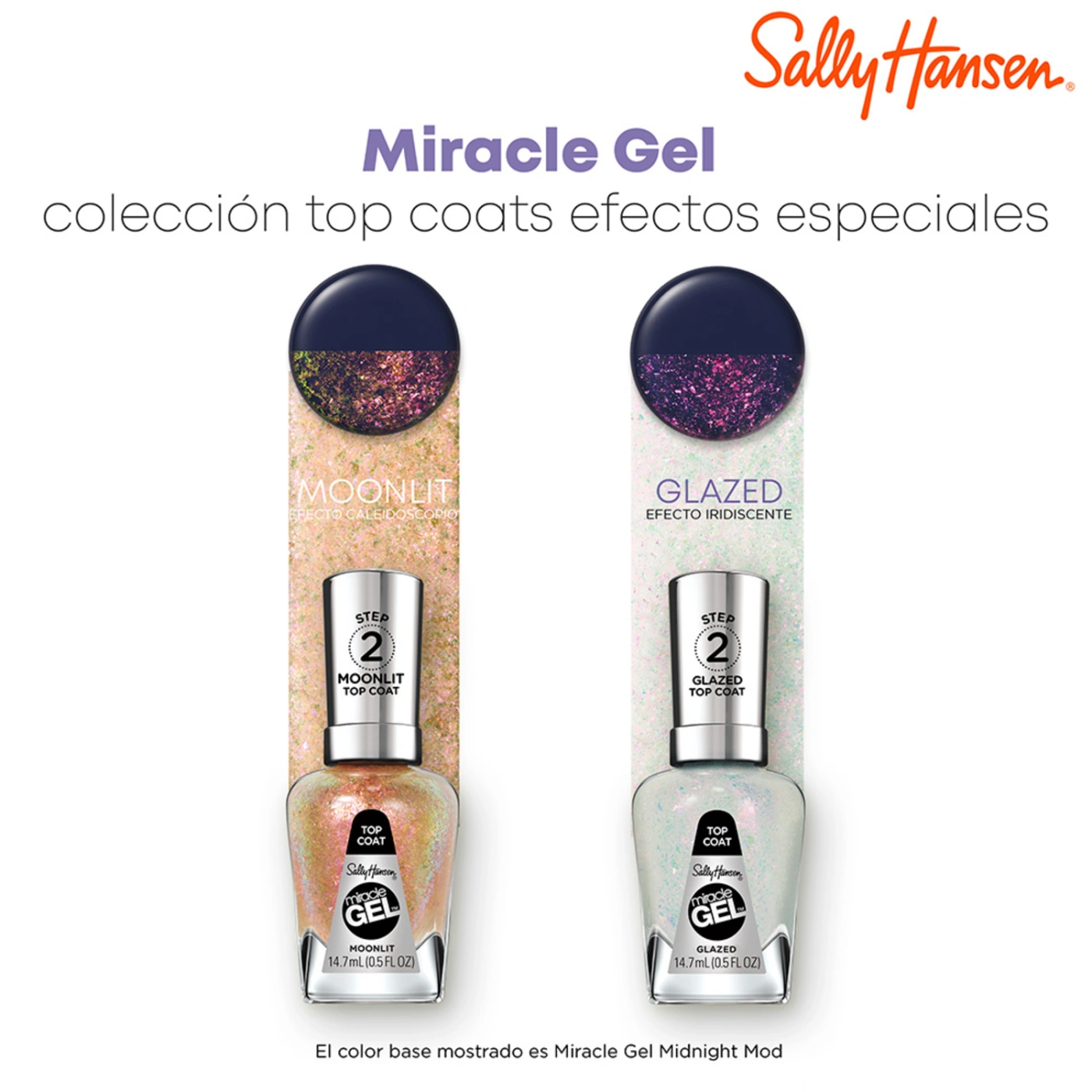 ESMALTE DE UÑAS SALLY HANSEN MIRACLE GEL TOP COAT GLAZED 14.7ML - 5