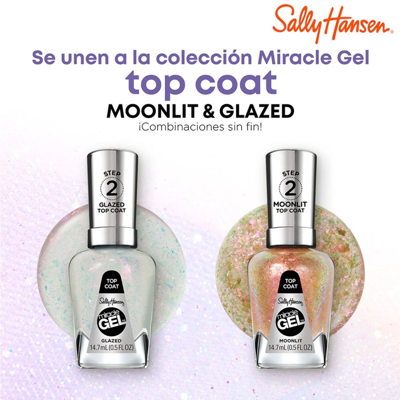 ESMALTE DE UÑAS SALLY HANSEN MIRACLE GEL TOP COAT GLAZED 14.7ML - 6