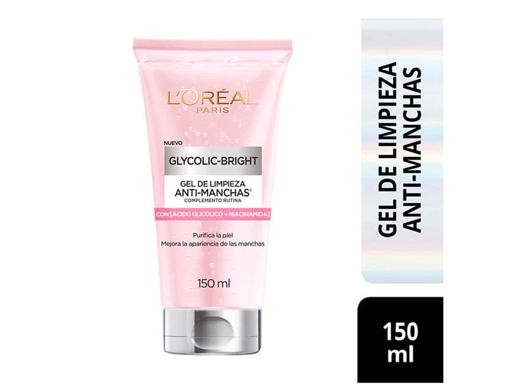 GEL LIMPIADOR ROSTRO Y CUELLO L'OREAL ÁCIDO GLICOLICO 150ML - 1