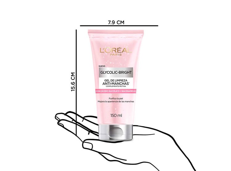 GEL LIMPIADOR ROSTRO Y CUELLO L'OREAL ÁCIDO GLICOLICO 150ML - 2
