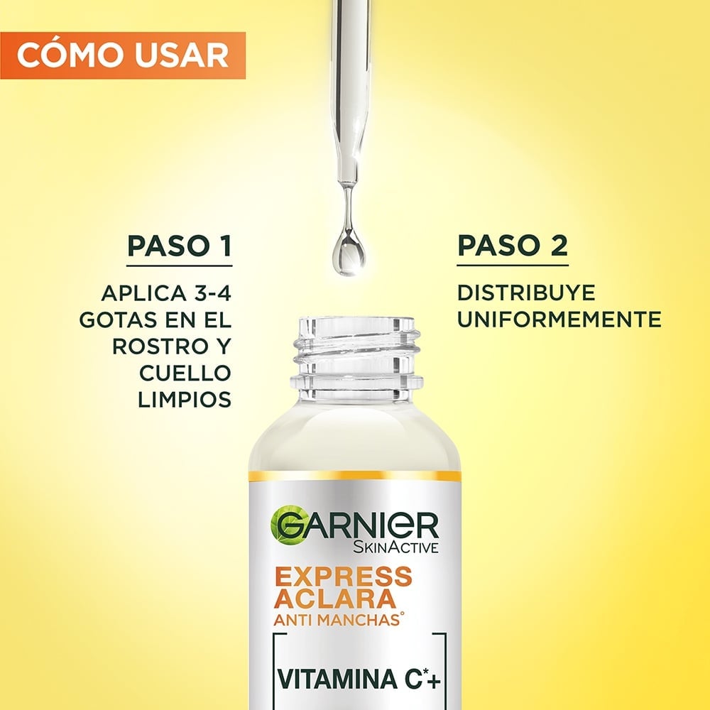 SERUM ROSTRO Y CUELLO GARNIER VITAMINA C EXPRESS ACLARA 15ML - 9