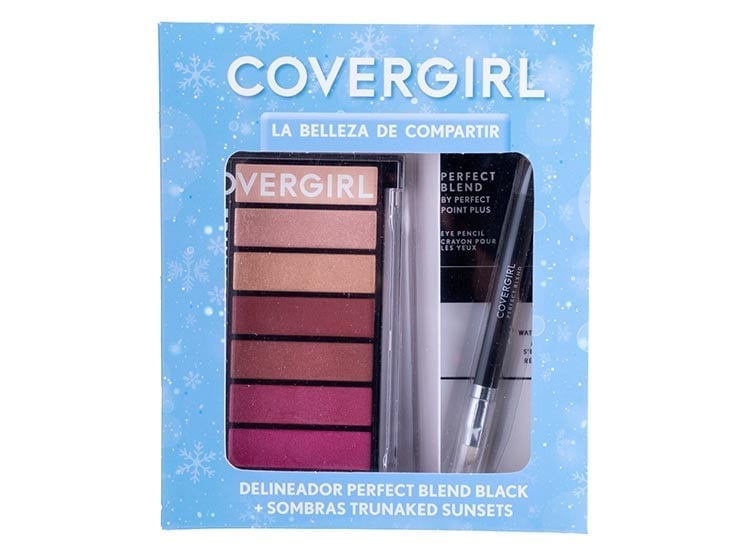 SET DE MAQUILLAJE COVERGIRL DELINEADOR PERFECT BLEND BLACK + SOMBRAS TRUNAKED SUNSETS - 1