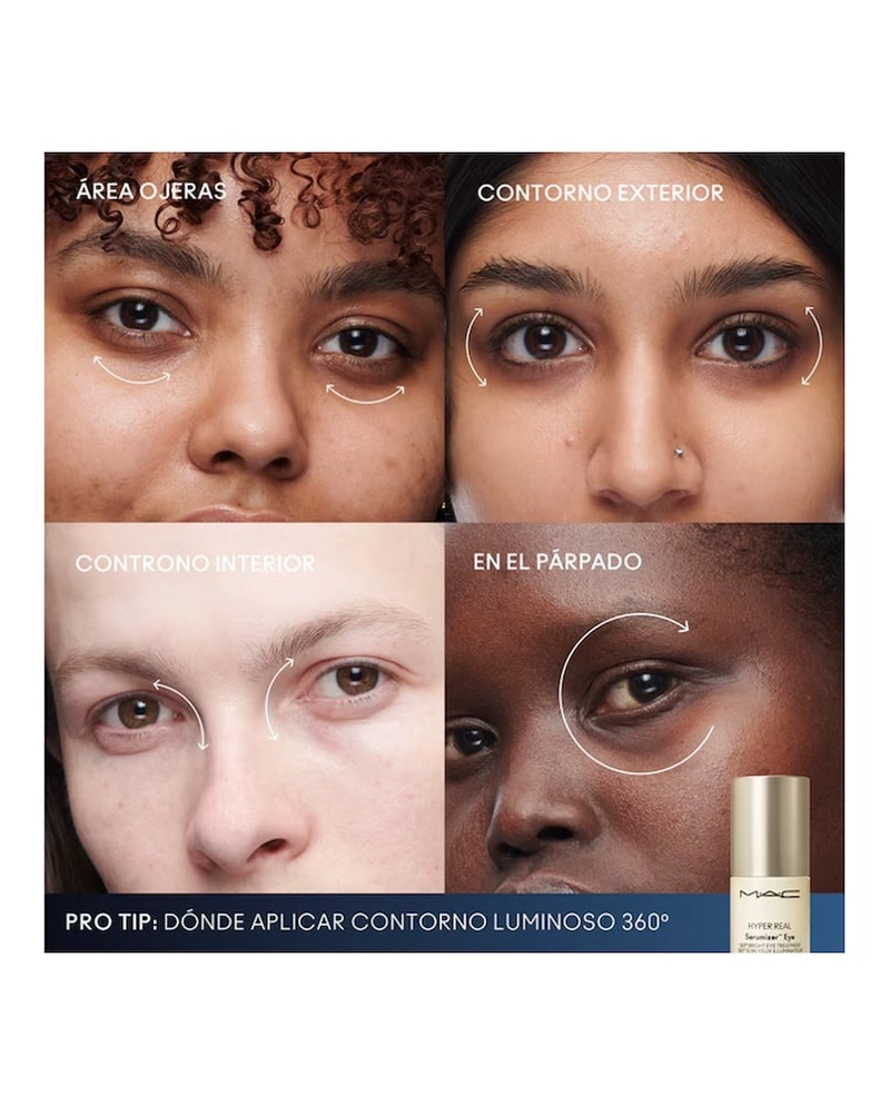 SÉRUM MAC HYPER REAL EYE 360° BRIGHT EYE TRATAMIENTO ANTIOJERAS - 5