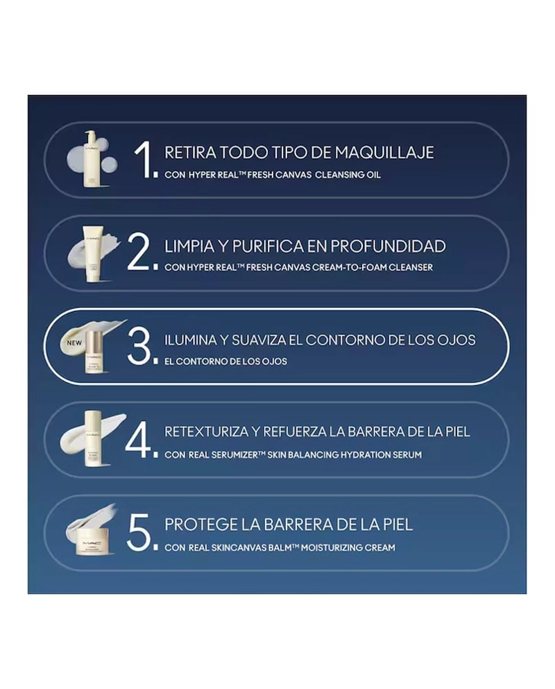 SÉRUM MAC HYPER REAL EYE 360° BRIGHT EYE TRATAMIENTO ANTIOJERAS - 7