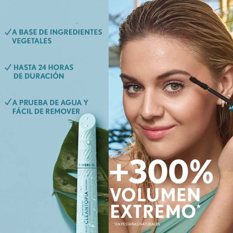 MÁSCARA DE PESTAÑAS COVERGIRL LASH BLAST CLEANTOPIA WATERPROOF - 3
