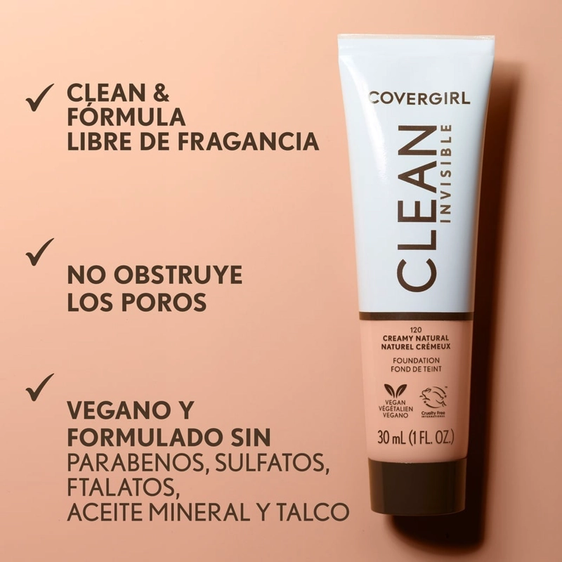 BASE COVERGIRL CLEAN INVISIBLE BUFF BEIGE 125 - 6