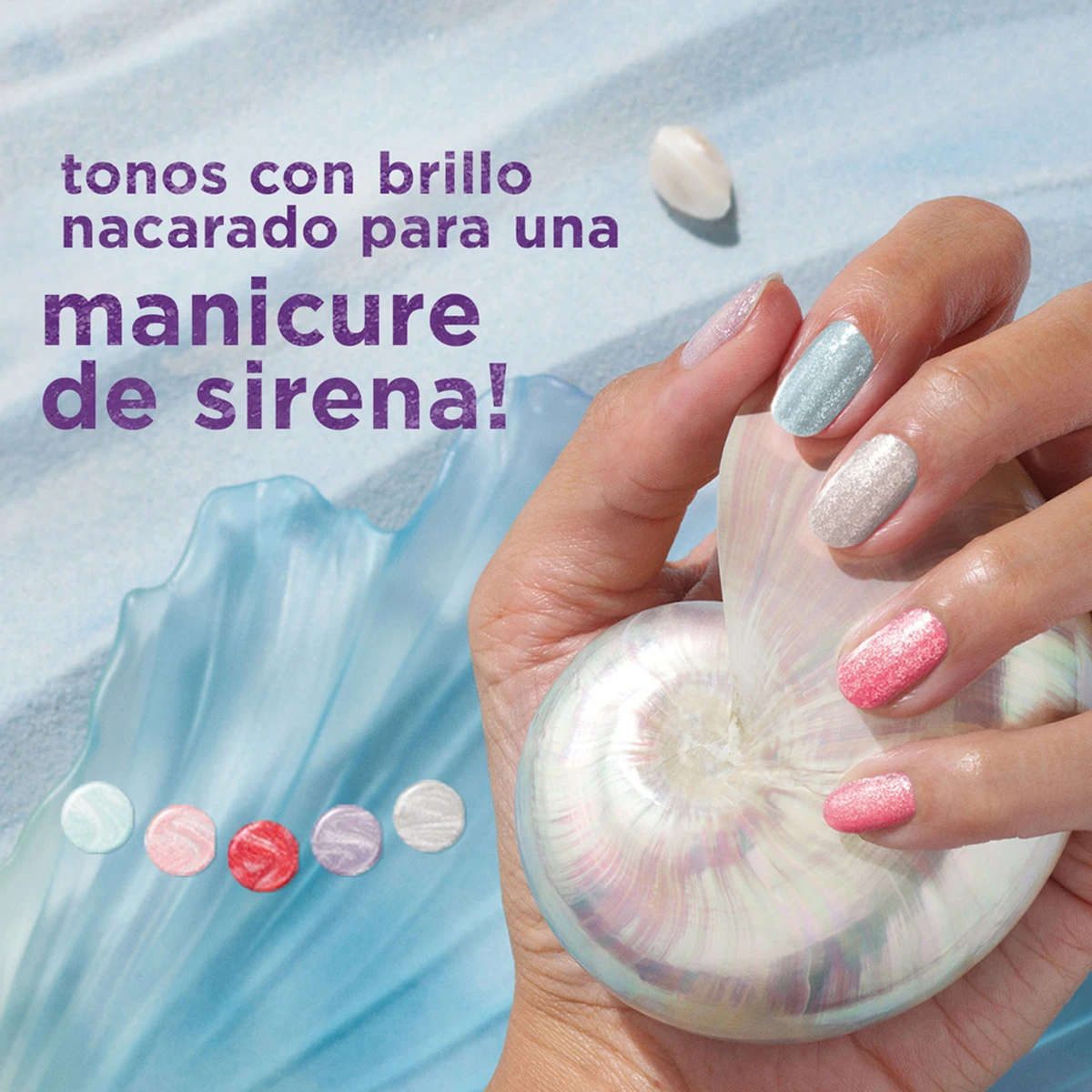 ESMALTE DE UÑAS SALLY HANSEN MIRACLE GEL MODERN PEARL PINK SAND - 5