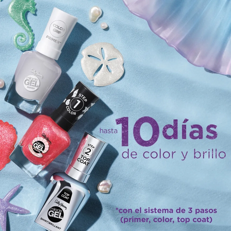 ESMALTE DE UÑAS SALLY HANSEN MIRACLE GEL MODERN PEARL SEAS THE DAY - 4