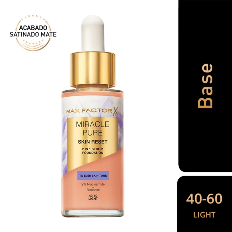 BASE MAX FACTOR MIRACLE PURE SKIN RESET SERUM LIGHT - 1
