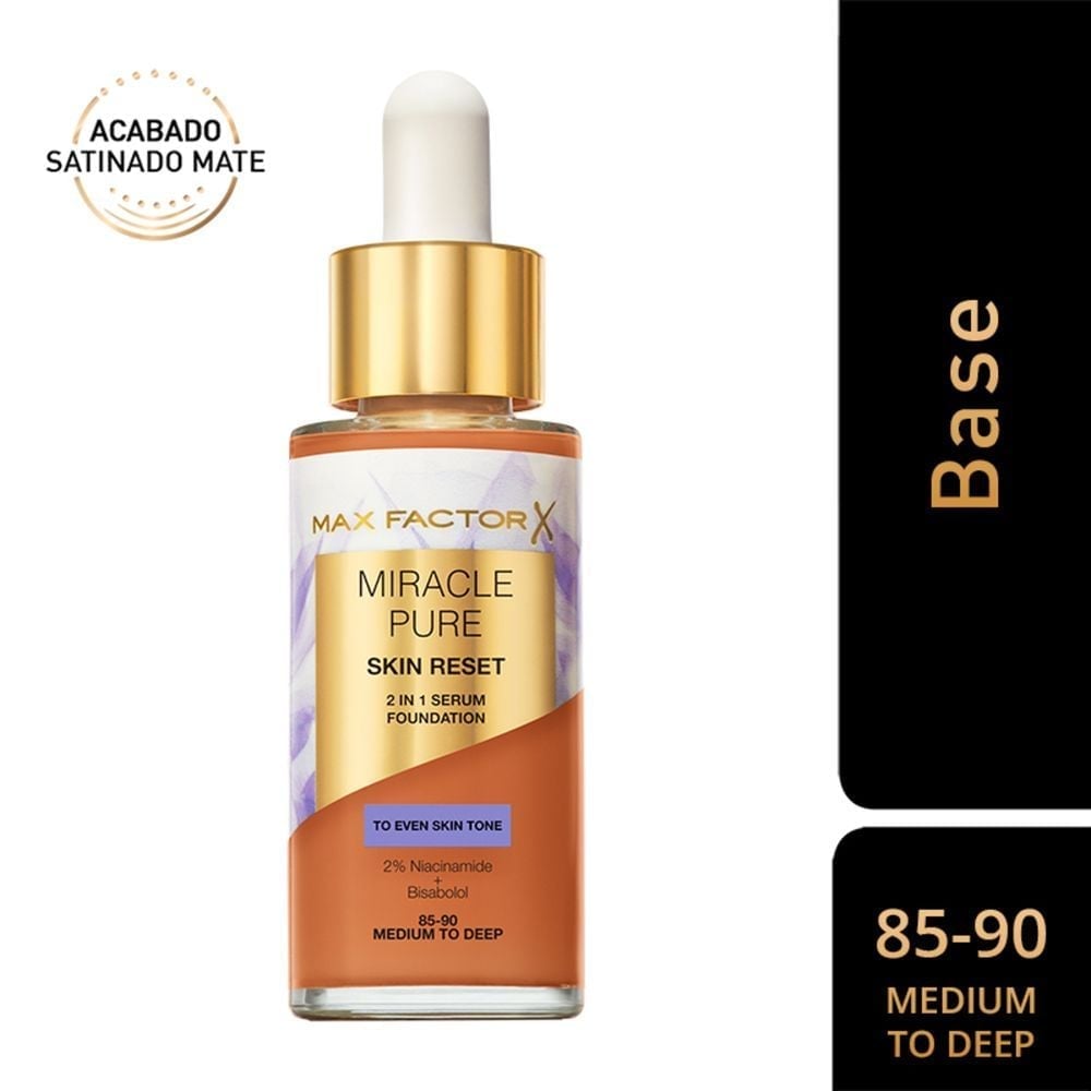 BASE MAX FACTOR MIRACLE PURE SKIN RESET SERUM MEDIUM TO DEEP - 1