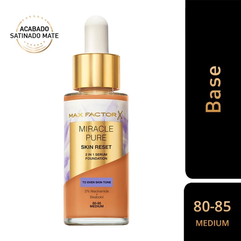 BASE MAX FACTOR MIRACLE PURE SKIN RESET SERUM MEDIUM - 1