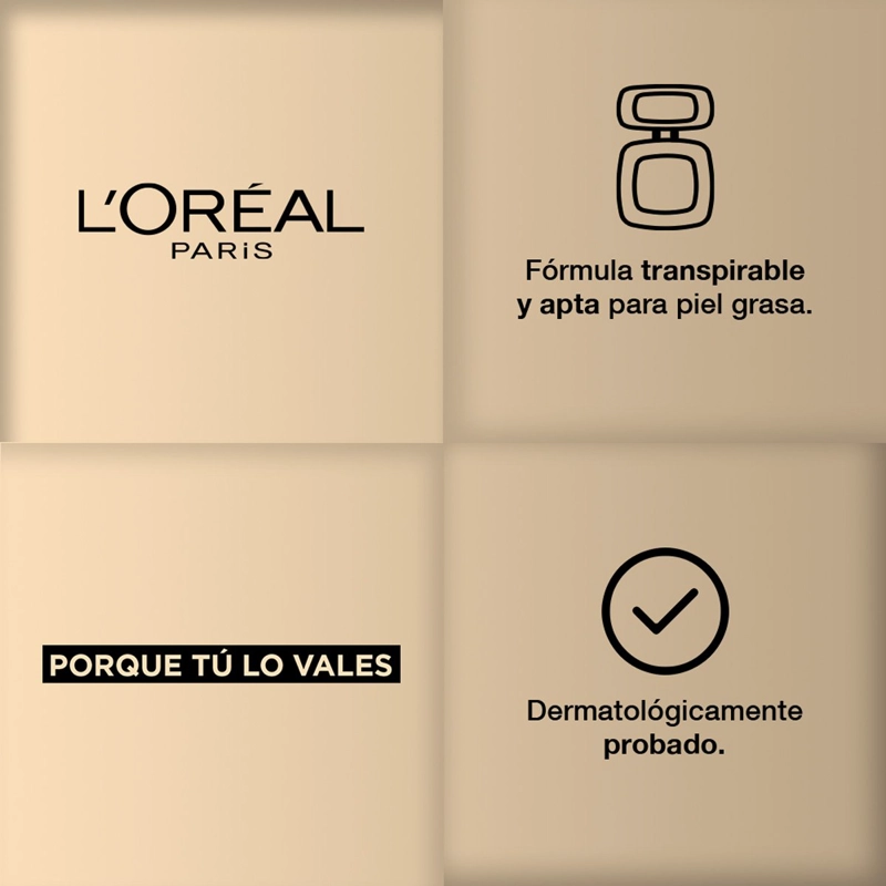 BASE DE MAQUILLAJE EN POLVO L'ORÉAL INFALLIBLE FRESH WEAR - 6