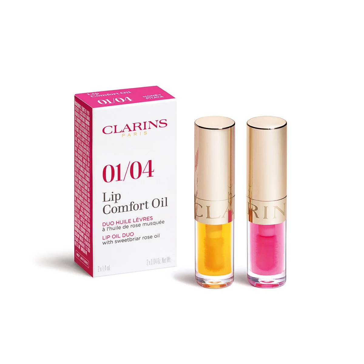 SET MAQUILLAJE CLARINS LIP COMFORT OIL MINI DUO HONEY Y PITAYA - 1