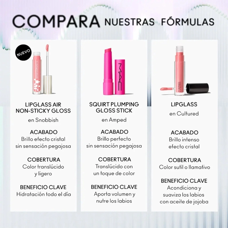 LABIAL MAC LIPGLASS AIR NON-STICKY GLOSS EN EL TONO QUALITY - 6