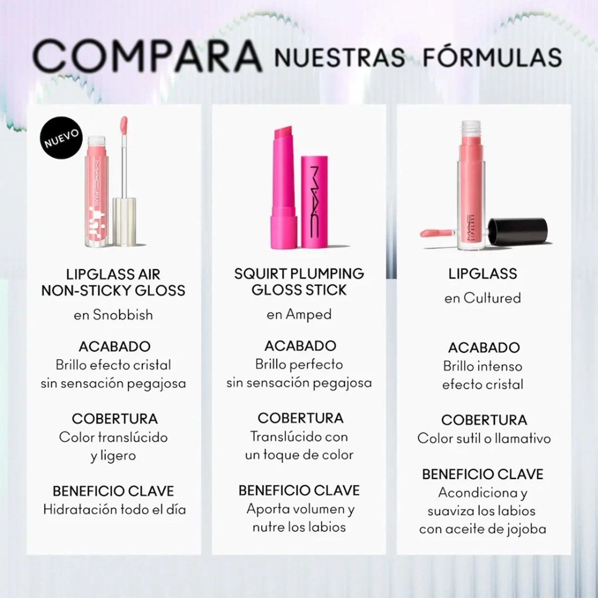 LABIAL MAC LIPGLASS AIR NON-STICKY GLOSS EN EL TONO FROSTING - 6
